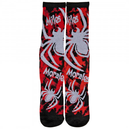 Spider-Man Miles Morales Spiders Crew Socks